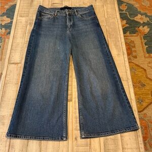 Boden Denim The York Cropped Wide-Leg Jeans